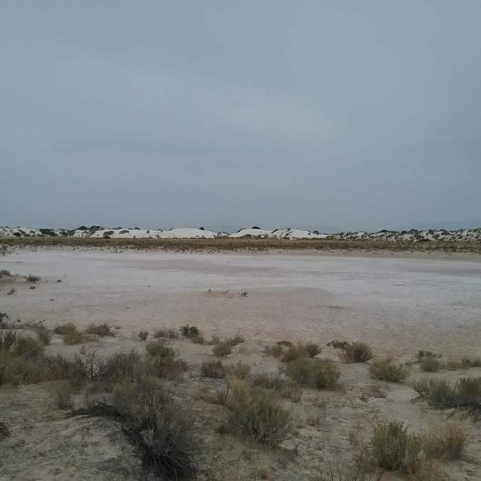 View of the dry lake Near Playa Trail