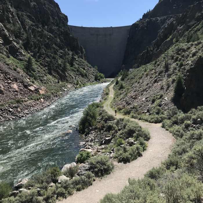 Morrow Point Dam Near Mesa Creek Trail
