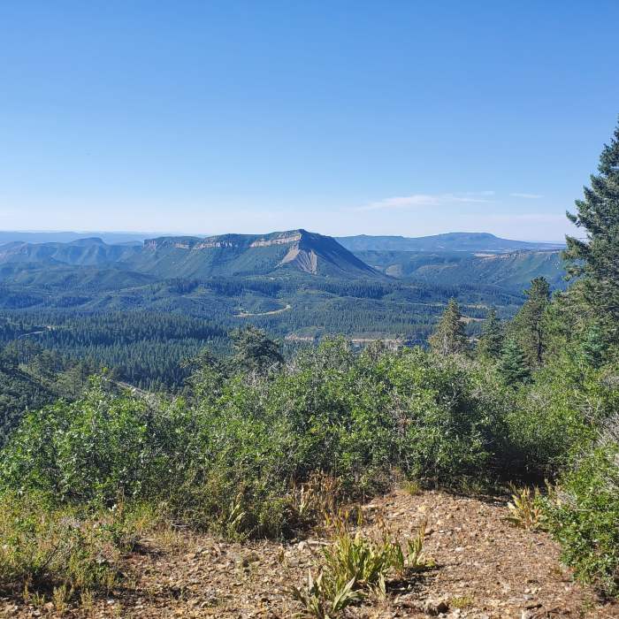Views to the south and west from Westview Loop. Near Westview Loop