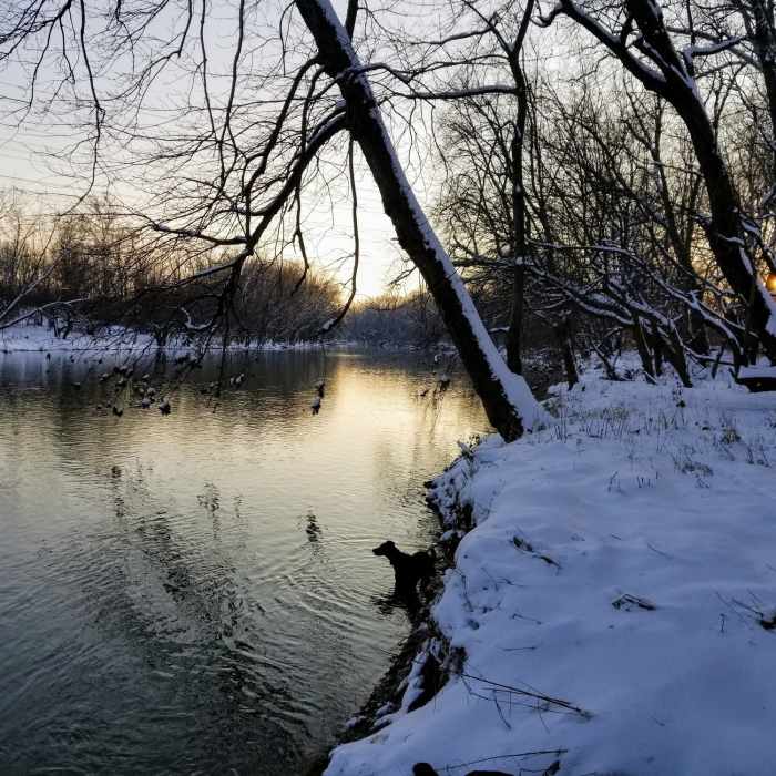 Sunset on the Miami River Near Kyle Park Horse Trail Loop