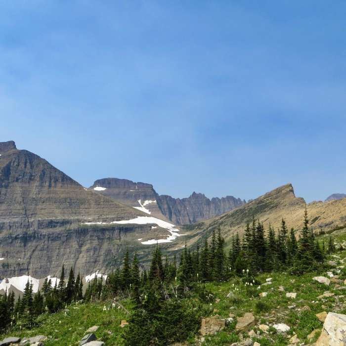 Near Piegan + Siyeh Pass