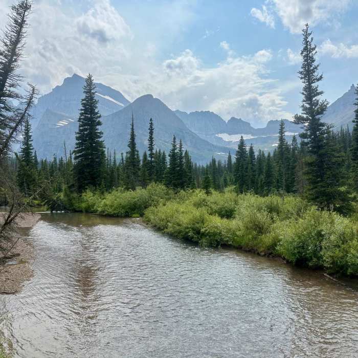 Near Continental Divide Trail: Grinnell and Lake Josephine Alternate