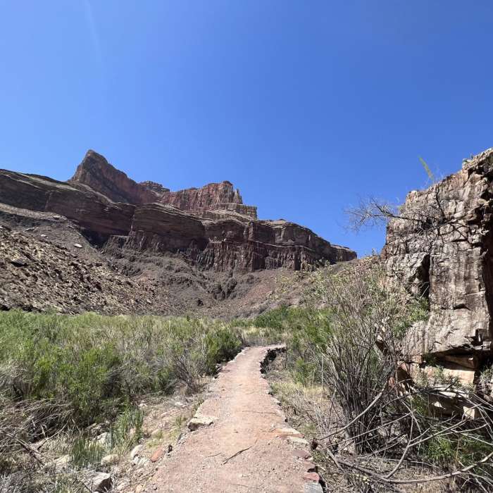 Near Ribbon Falls from Phantom Ranch Near Ribbon Falls from Phantom Ranch