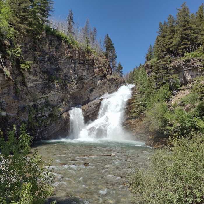 Cameron Falls, Waterton National Park Near Waterton Townsite Loop