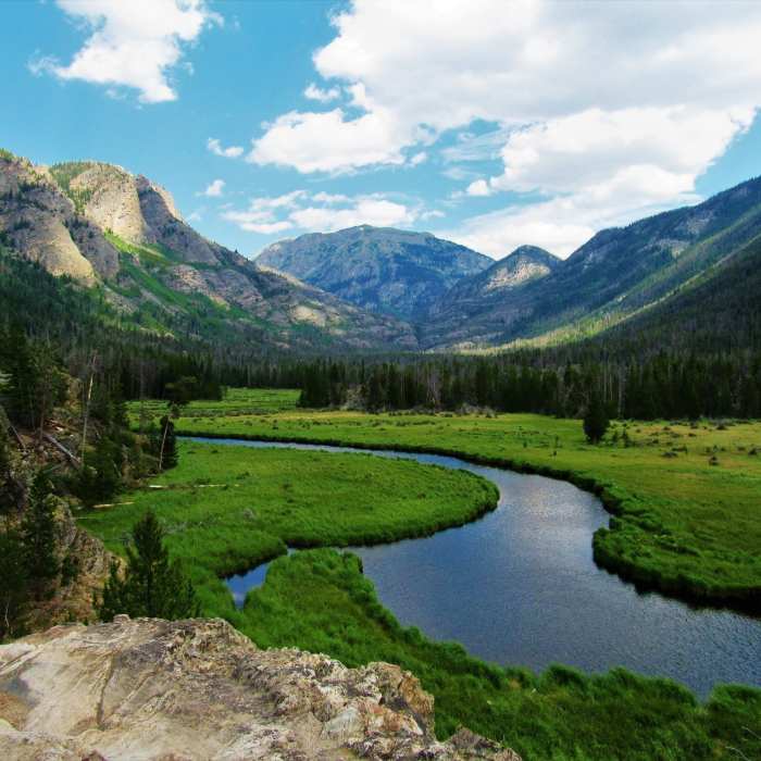 Views on East Inlet Trail Near East Inlet Trail