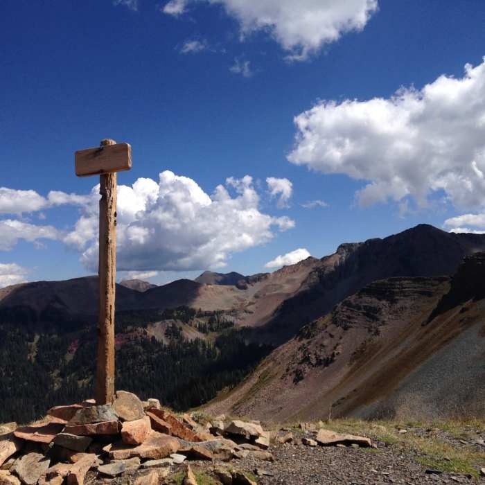 Sharkstooth Pass Near Mancos Spur Trail