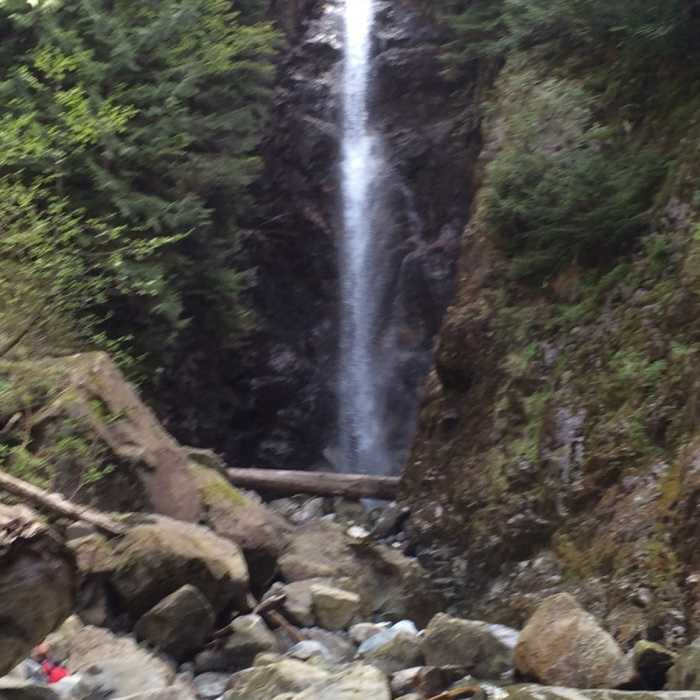 Norvan Falls in May Near Lynn Headwaters Trail