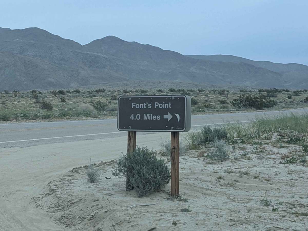 Fonts Point Wash trail photo