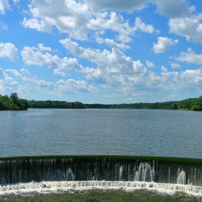 Parvins Dam Near Parvin Lake Trail