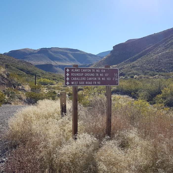 Trailhead Near Alamo Canyon Loop