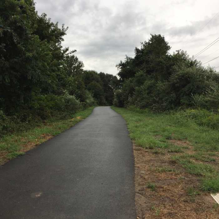 A paved section of the Jack A. Markell Trail Near Jack A. Markell Trail