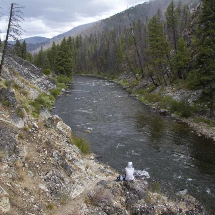 Near Middle Fork of the Salmon River Trail a Day 1