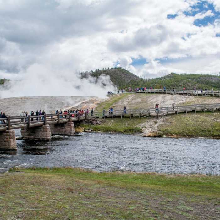 Near Midway Geyser Basin