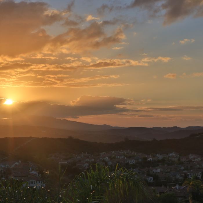 Sunrise over San Clemente. Near San Clemente Beach Trail