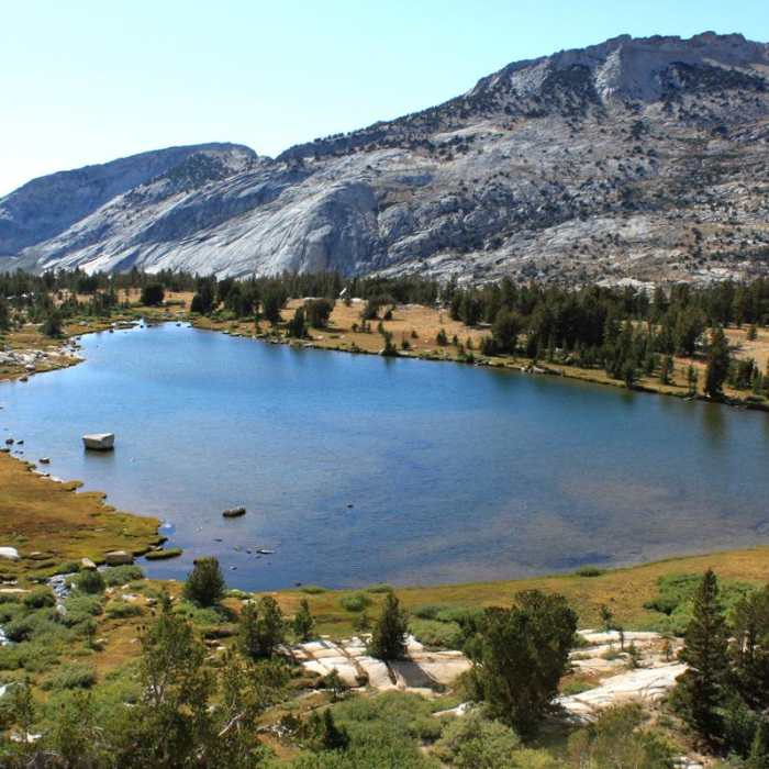 Near Tuolumne Meadows to Yosemite Valley via Vogelsang Camp Near Tuolumne Meadows to Yosemite Valley via Vogelsang Camp
