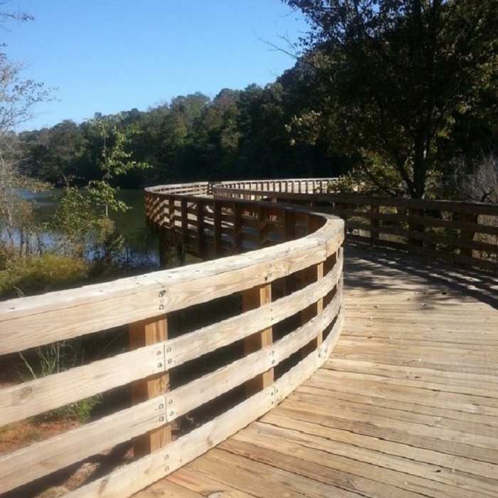 Boardwalk bridge. Near Panola Mountain State Park to South River Trail