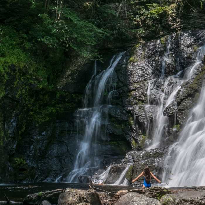 Raymondville Falls, The Lower Falls Near Best of Cliff Park and Raymondskill Falls
