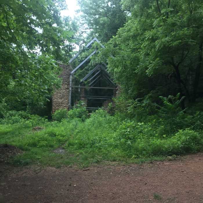 The ruins of the Concord Woolen Mill serve as a reminder of this area's rich history. Near Heritage Park Trail
