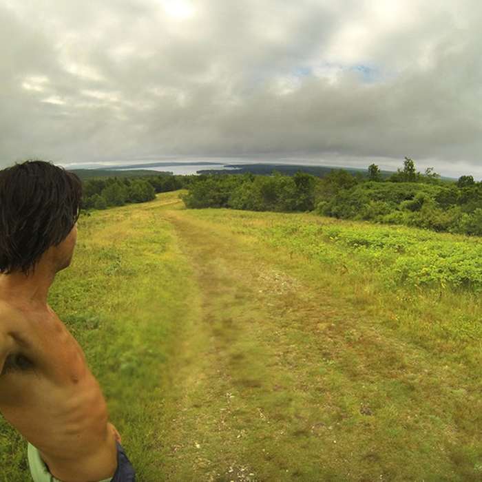 Looking south over the blueberry fields Near Blue Hill Up and Over