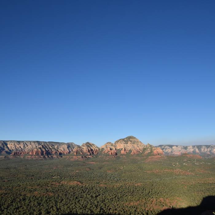 Sedona on the right. Near Doe Mountain Trail #60