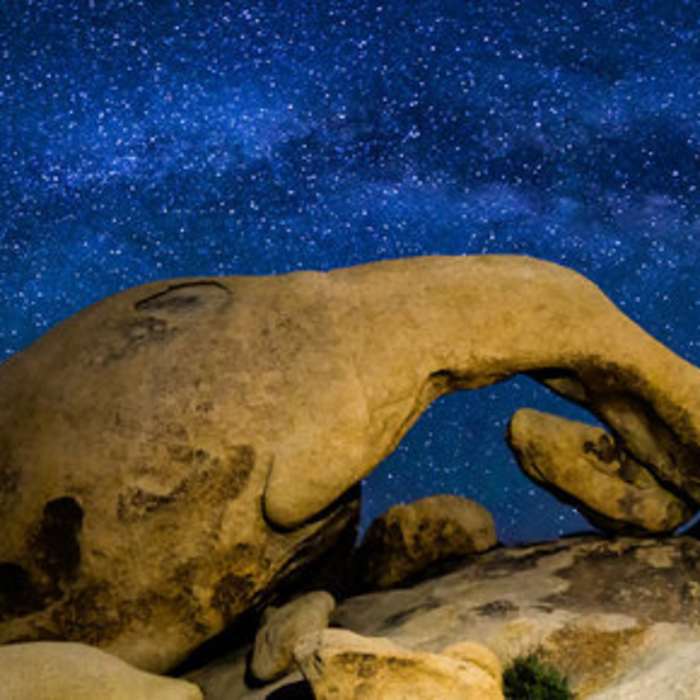 Milky Way over Arch Rock Near Arch Rock Nature Trail