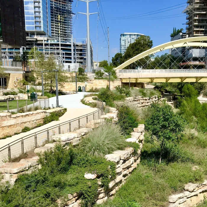 The newly remodeled section of Shoal Creek trail... south end Near Downtown Austin Tour