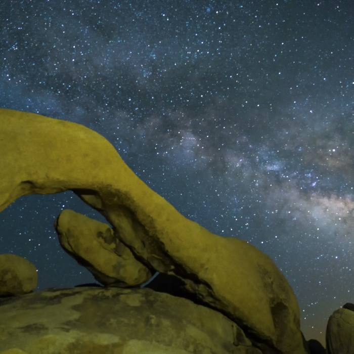 Milky Way and Arch Rock Near Arch Rock Nature Trail