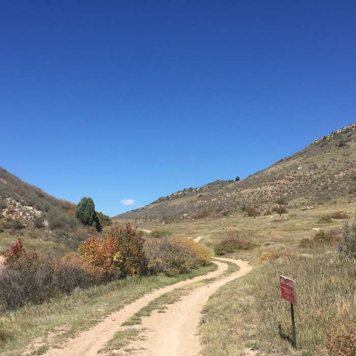 Hiking the trail in early October 2017 Near Columbine Trail