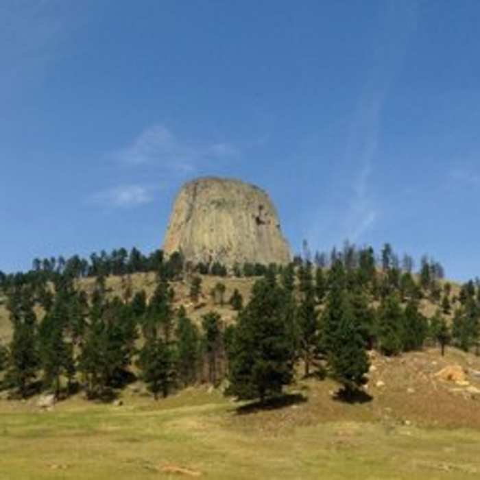 Awesome views of Devils Tower from the South Side Trail. Near South Side Trail