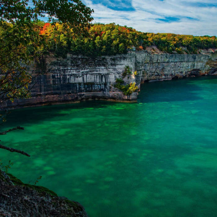 Pictured Rocks National Lakeshore, Munising - Hike into this location and cleared the tree line to to see this glorious view. Near Pictured Rocks National Lakeshore