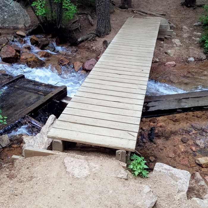This is bridge number one on the Seven Bridges Trail. Near Gold Camp Rd.