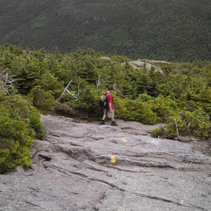 Just follow the "yellow brick road!" Near Mt. Marcy via Van Hoevenberg Trail