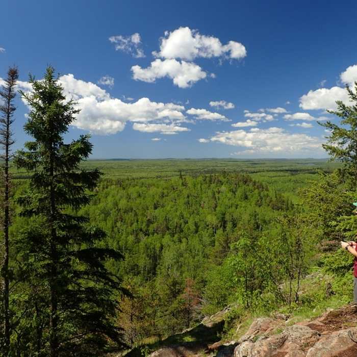 View from just below the actual summit. Near Eagle Mountain