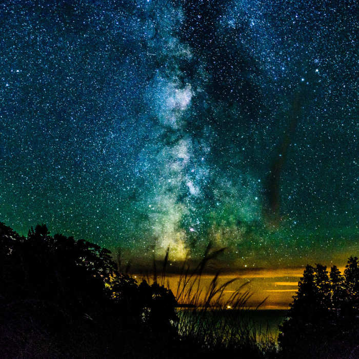 The Milky Way from the shore of Lake Michigan on North Manitou Island! Near Northern Loop