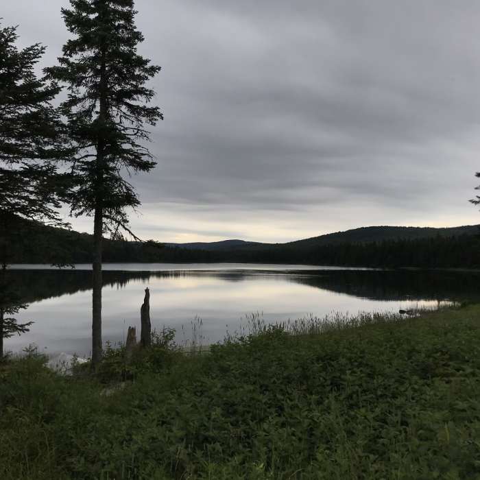 Little Diamond Pond at Sunrise. Near Cohos Trail (Dixville Notch Section)