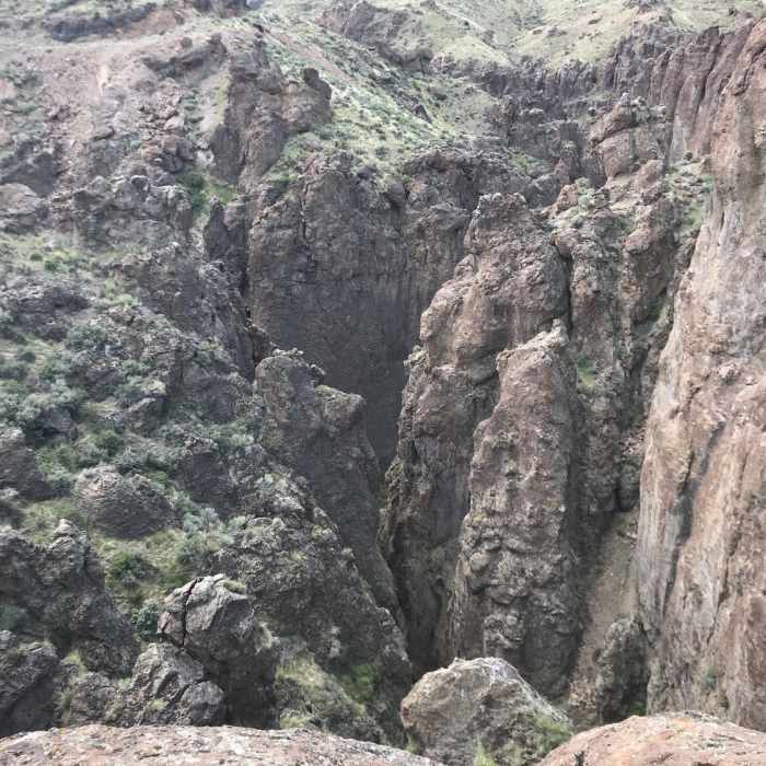 Near Bruneau Canyon Rim to Rim to Rim
