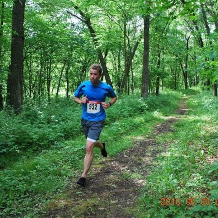 Near the finish. Near Chester Woods Loop