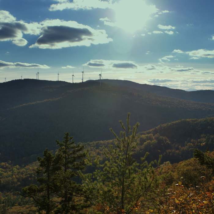 Windmill on an adjacent ridge. Near Bald-Speckled Out and Back