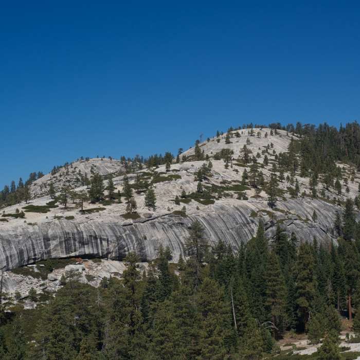 Looking back at Indian Ridge from North Dome. Near North Dome Summit Trail