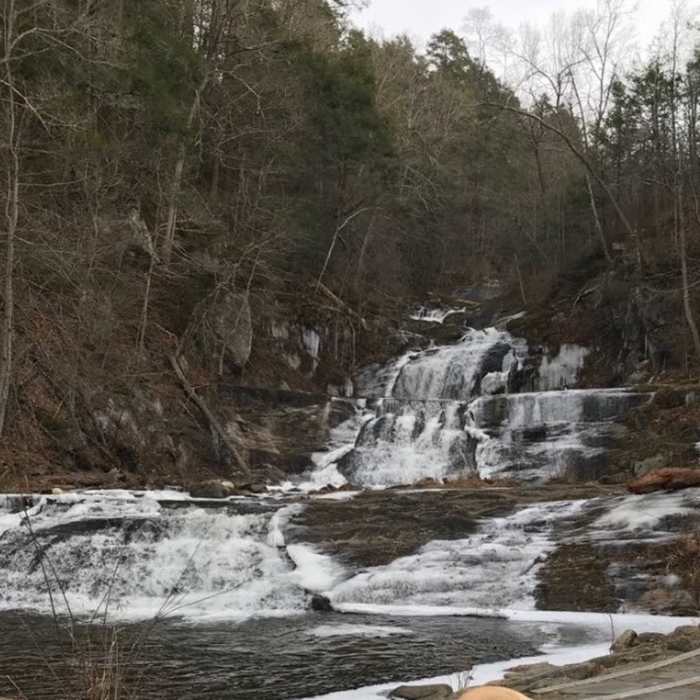 Kent Falls from the base Near Kent Falls boardwalk/stairs