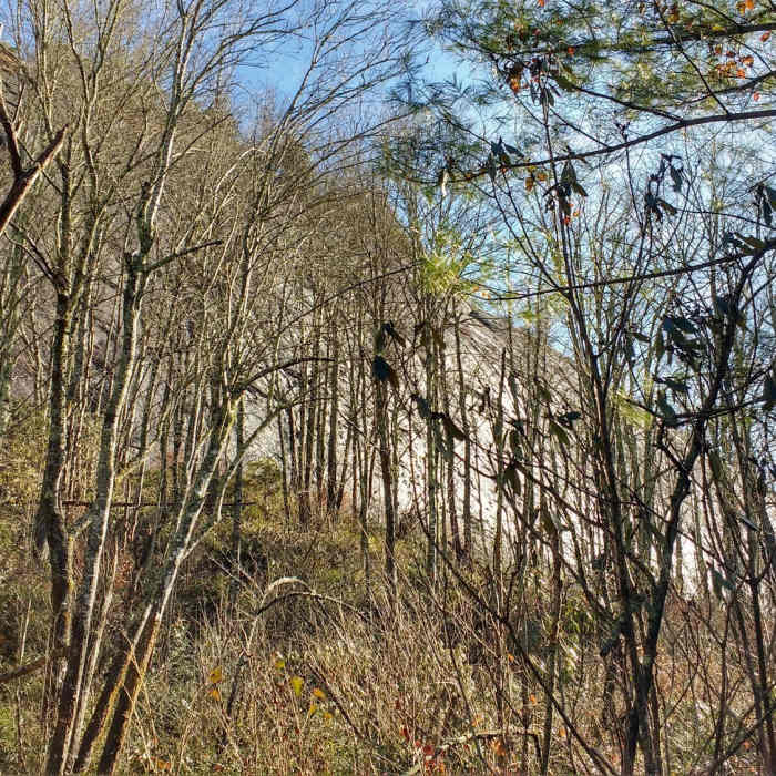 View of the Great Wall in the winter. Near Big Green Mountain -- Little Green Mountain Loop