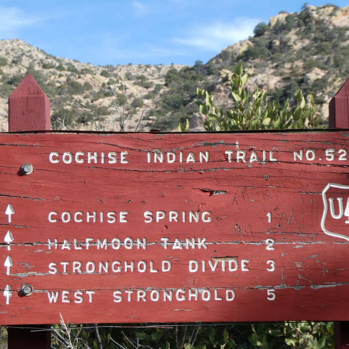 Trail junction Near Cochise Stronghold Trail #279