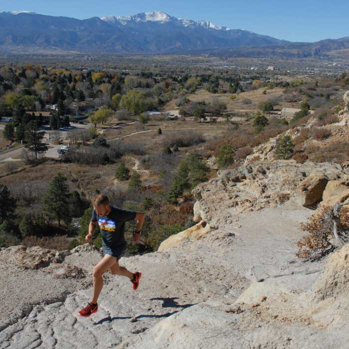View of Pikes Peak and Colorado Springs! Near Mesa Trail