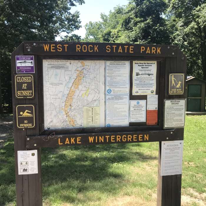 Kiosk for Lake Wintergreen. Near Lake Wintergreen Loop