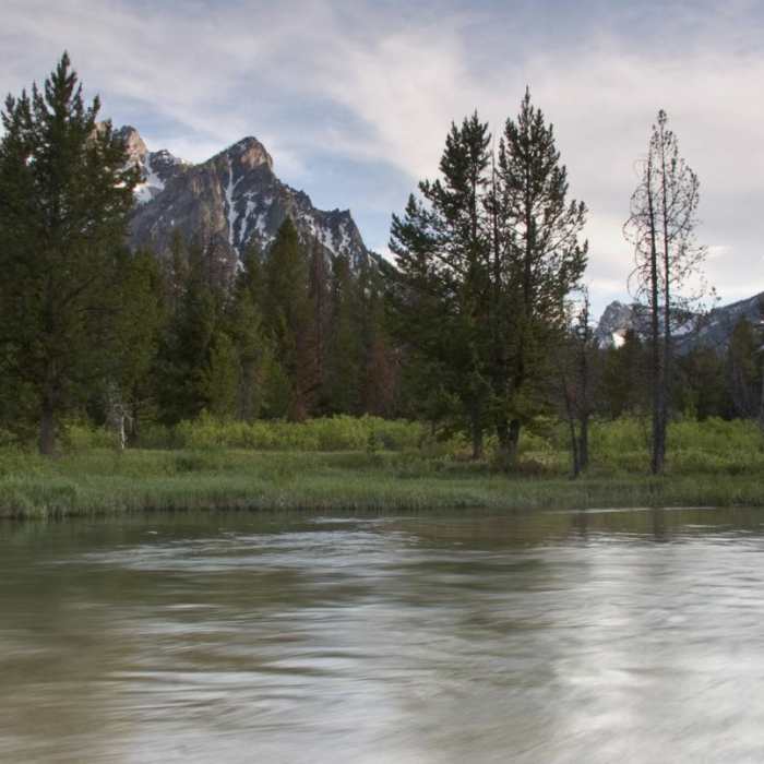 Near Stanley Lake Creek + Lady Face Falls