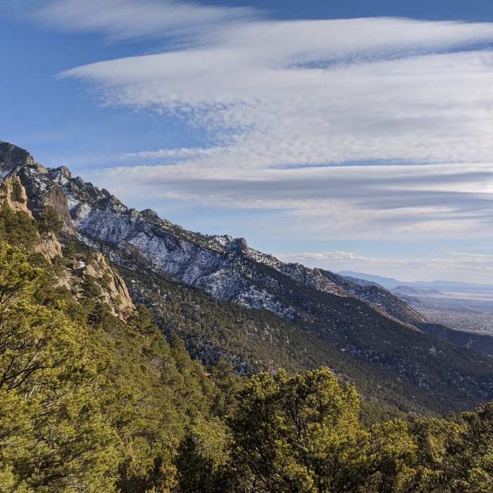 Below the crest Near Piedra Lisa Trail #135