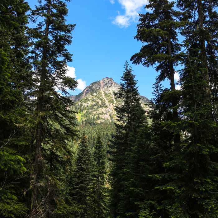 View from the trailhead. Near Pyramid Lake Trail