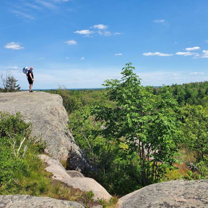 Secondary outcropping at summit point. Near Rock Dunder Loop