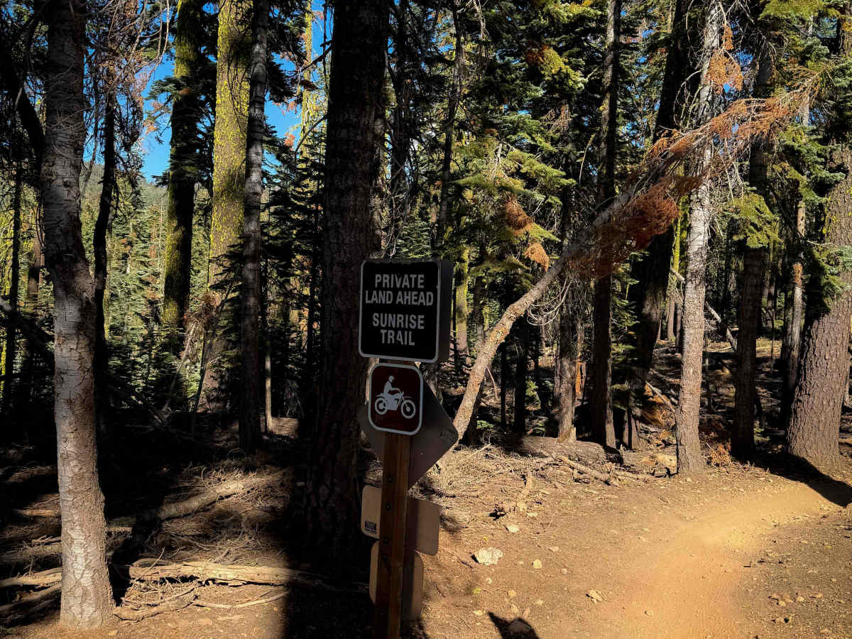 Sunrise trail photo