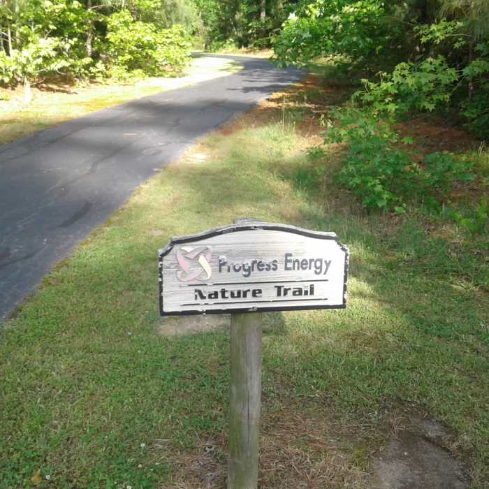 The beginning of the Nature Trail is marked by this sign. Near Granville Athletic Park (GAP) Outer Loop